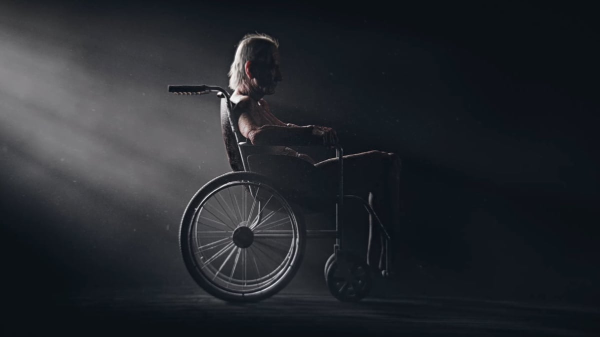 The Captain in a wheelchair in Frostpunk 2