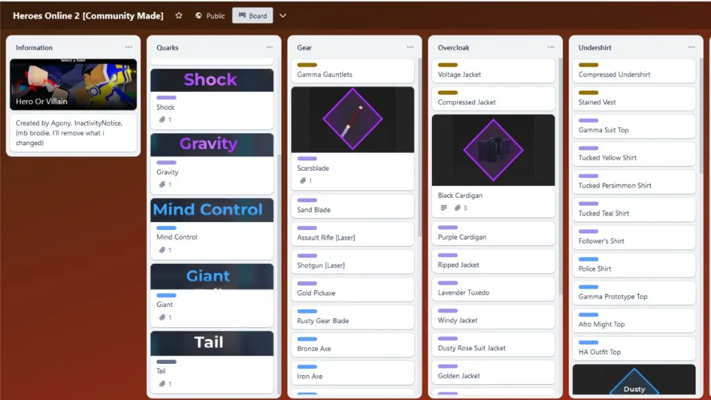 Heroes online 2 trello link discord server pro game guides