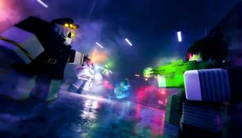 Promo image for Murder Drones Tower Defense.