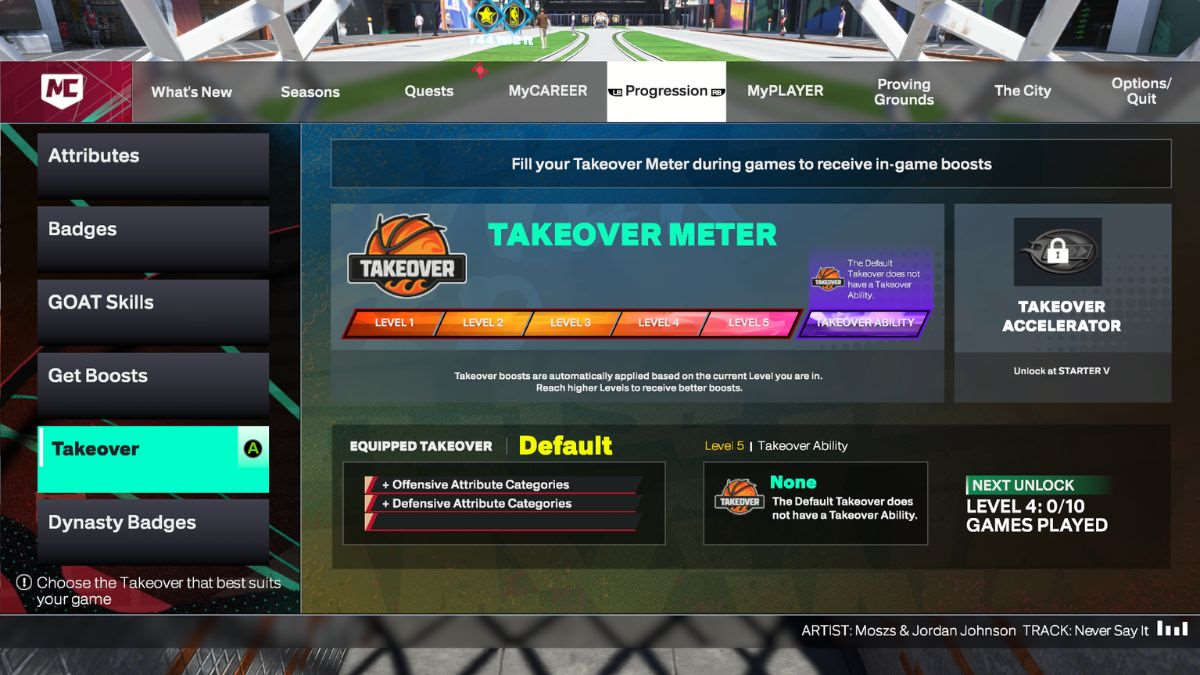 NBA 2k25 Takeover meter