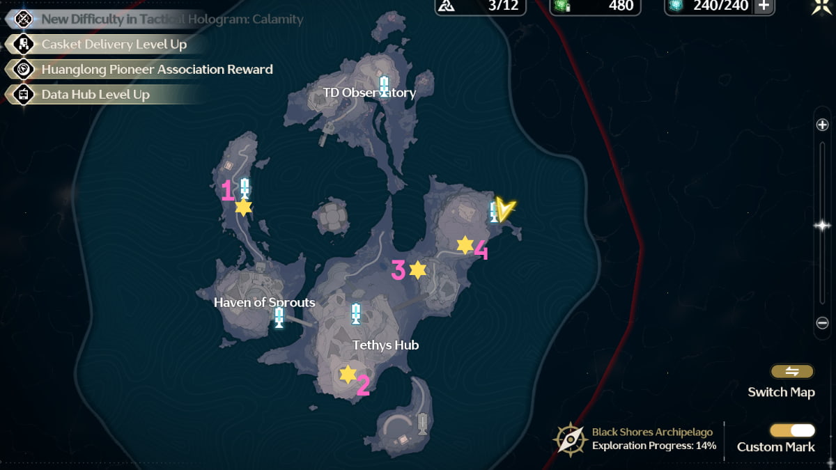 Wuthering Waves Nova locations on map