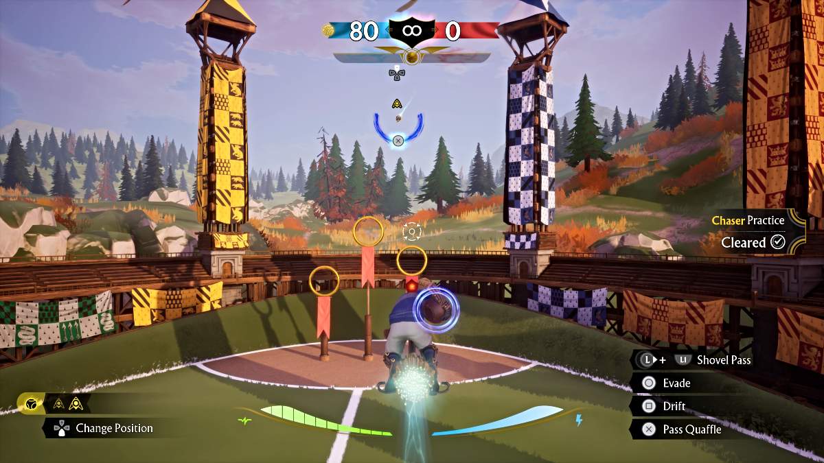 Chaser gameplay in Harry Potter Quidditch Champions