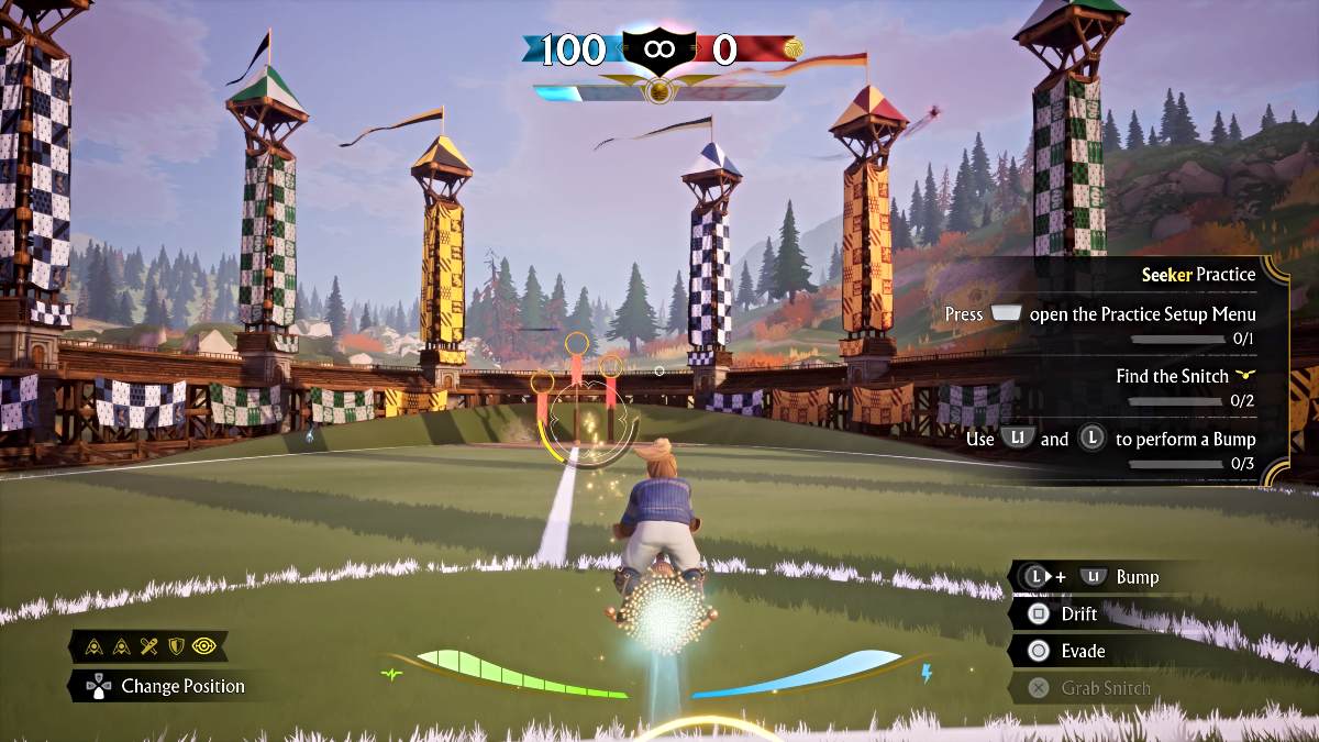 Seeker gameplay in Harry Potter Quidditch Champions