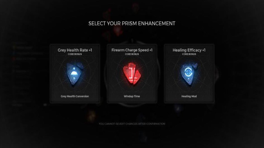 Remnant 2 Prism System enhancement menu