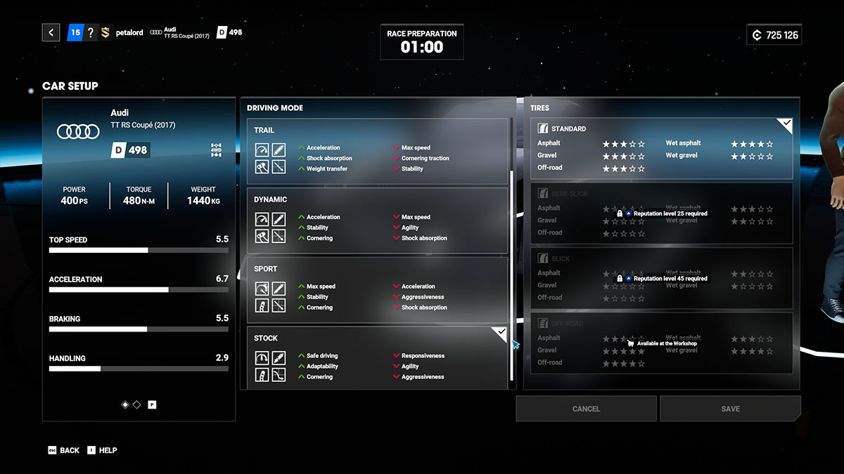 How to change difficulty in Test Drive Unlimited Solar Crown