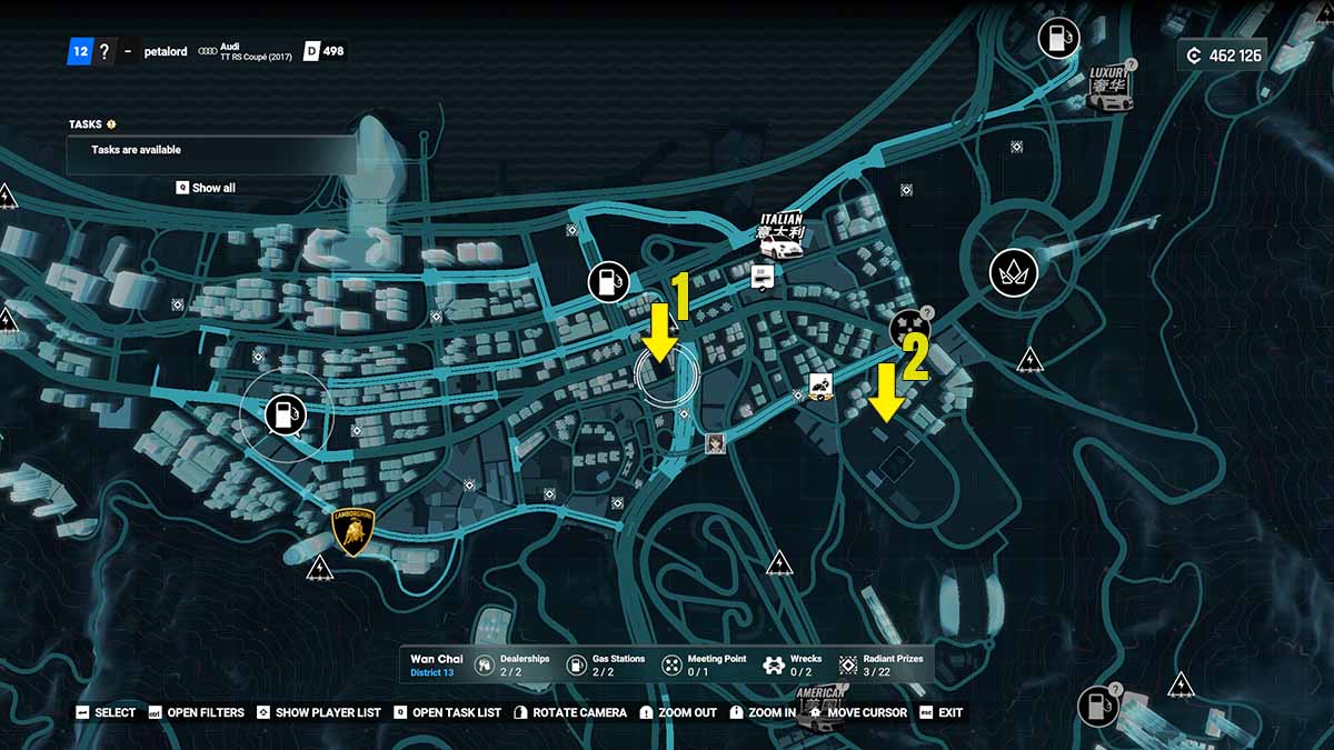 Test Drive Unlimited Solar Crown wreck location