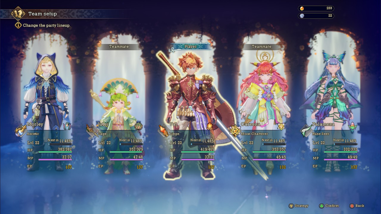 The best team composition in Visions of Mana.