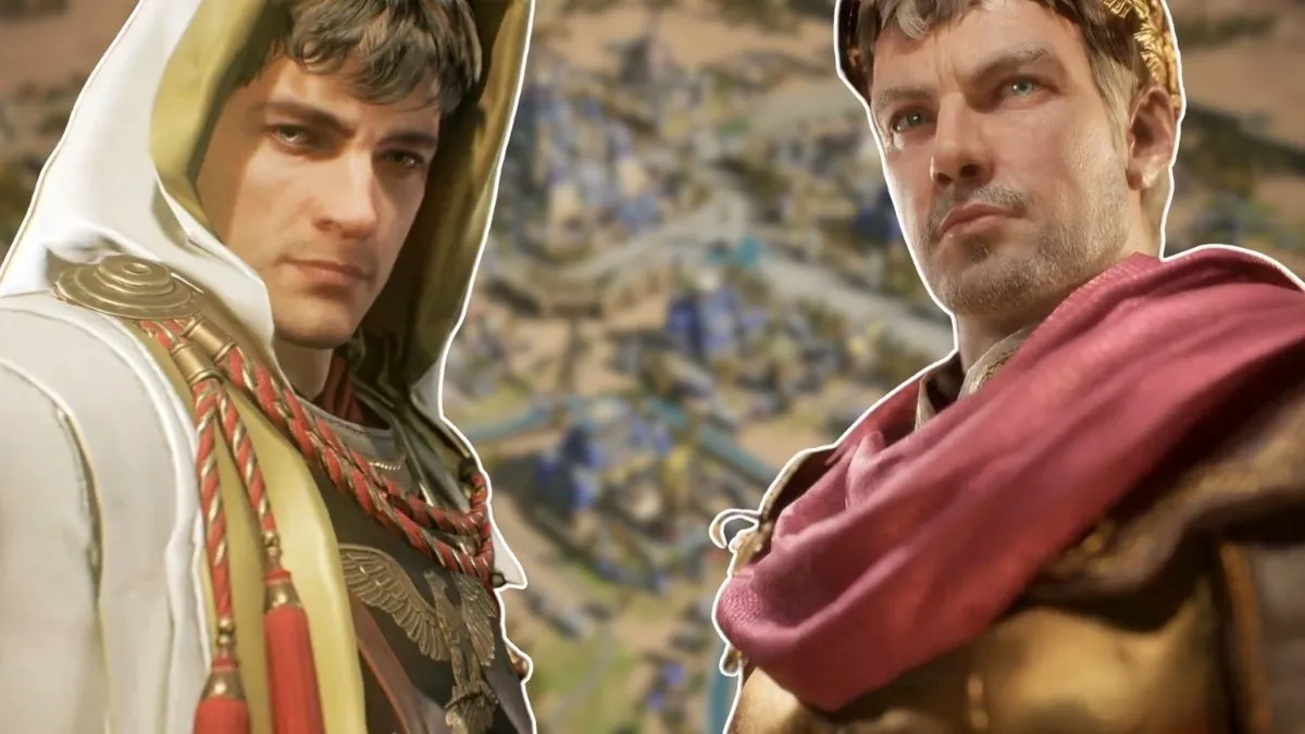 Octavian and Julius Caesar in Age of Empires Mobile.