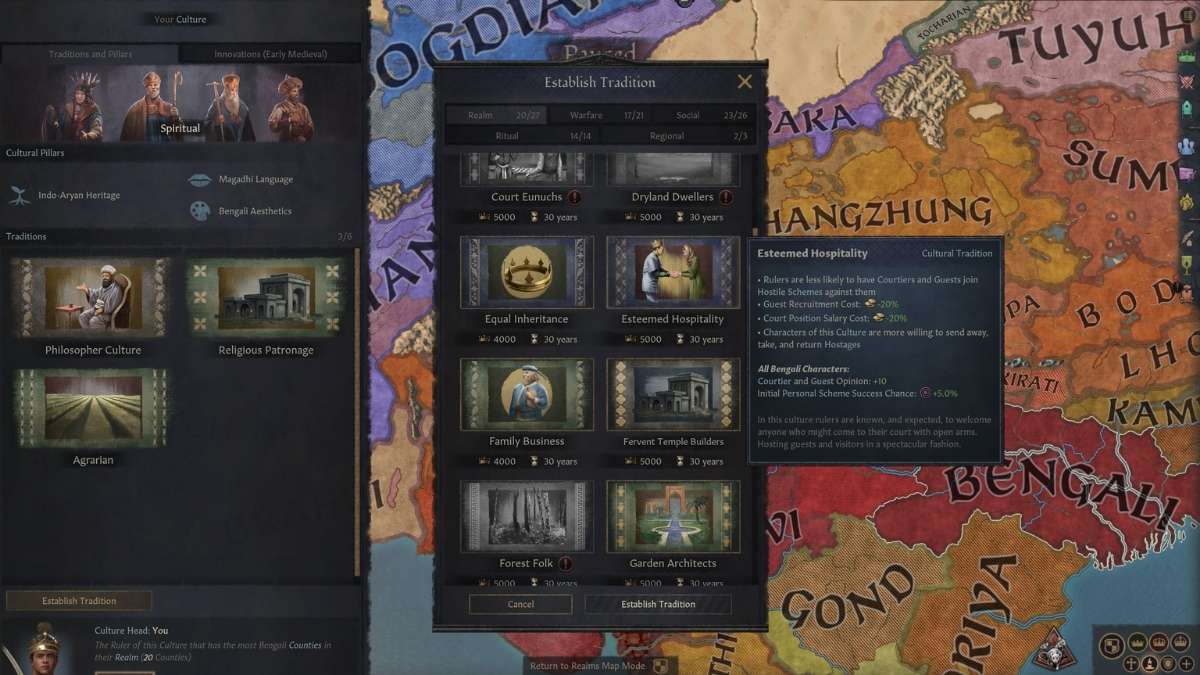 List of all traditions in Crusader Kings 3.