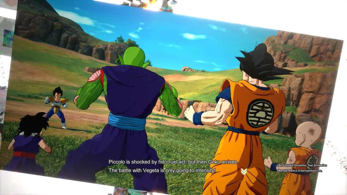 Piccolo preparing to face Vegeta in Dragon Ball Sparking Zero.