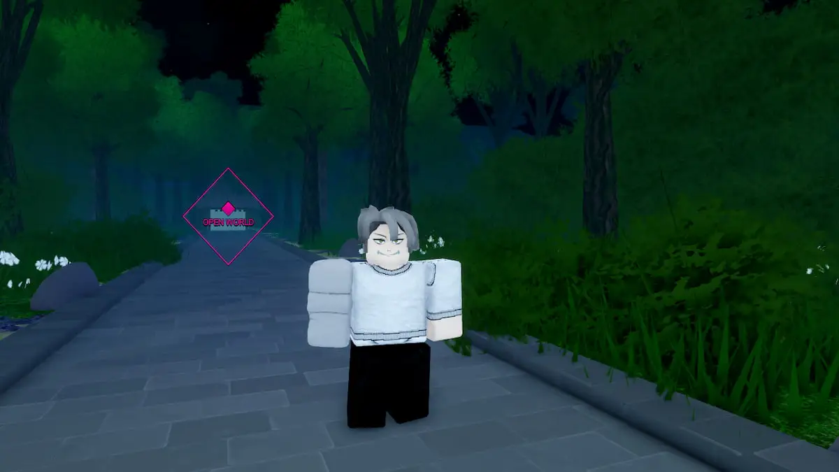 A player Standing in Roblox Sorcery