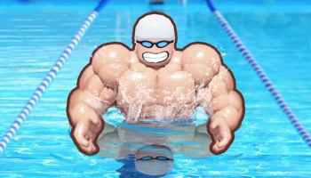 A swimmer in Swim League