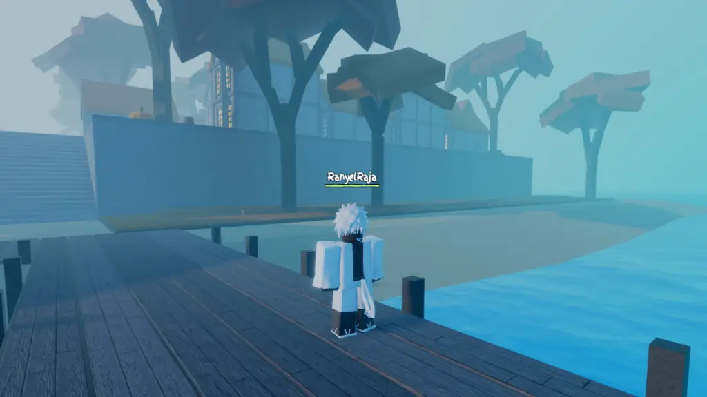 A player standing on Spooksville Island