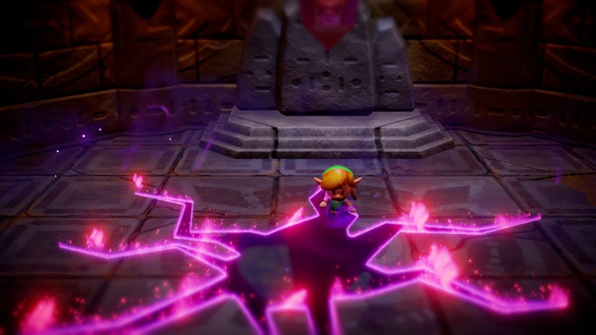 Link being absorbed by the rift at the start of Echoes of Wisdom