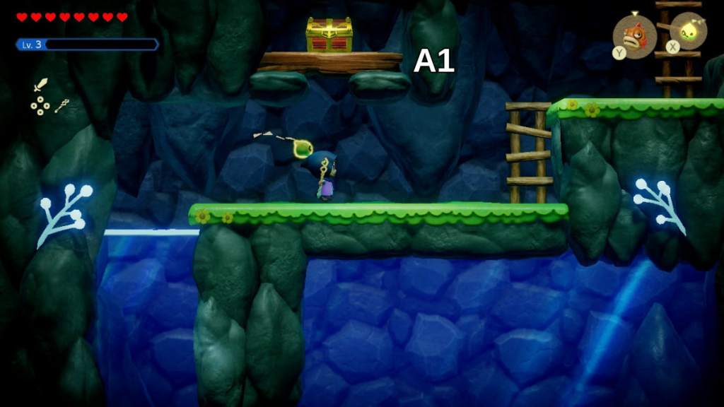 The chest at the end of the Bombfish cave in the Legend of Zelda: Echoes of Wisdom