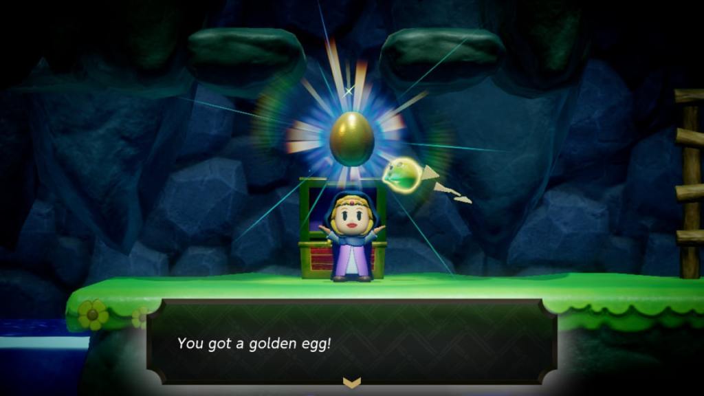 Getting a Golden Egg from the Bombfish Cave chest in the Legend of Zelda: Echoes of Wisdom