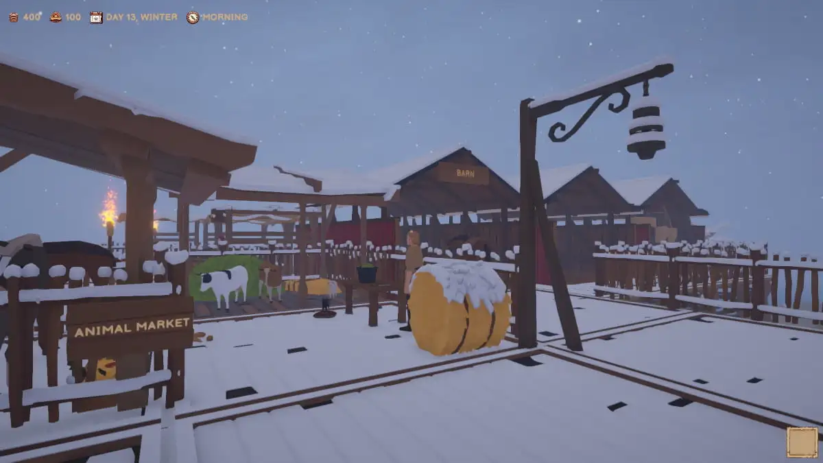 The Animal Market and Barn in Old Market Simulator.