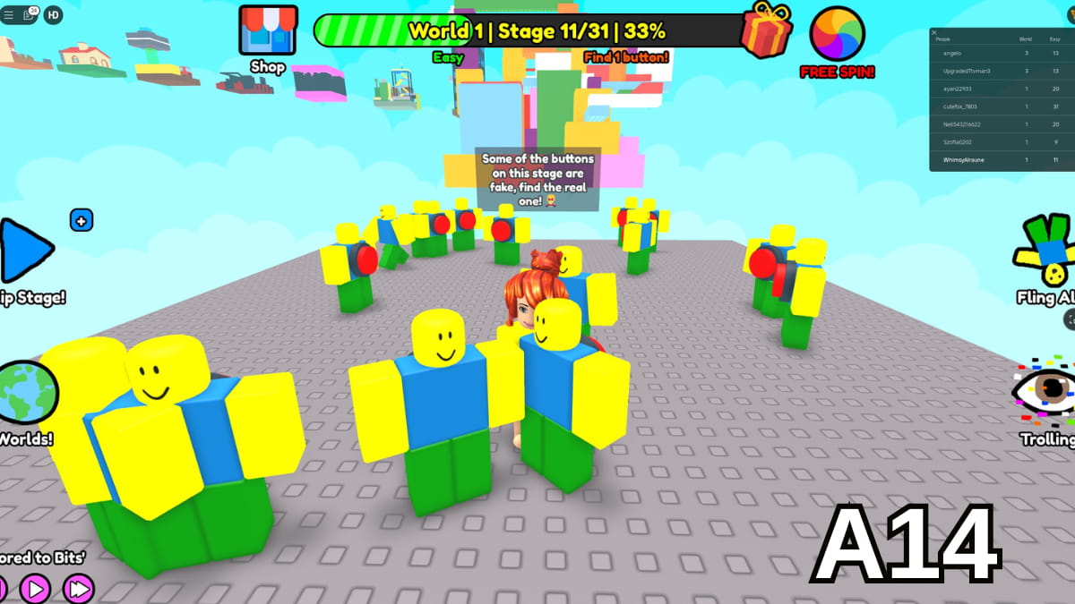 Roblox Find Buttons Walkthrough - All Stages & Locations - Pro Game Guides