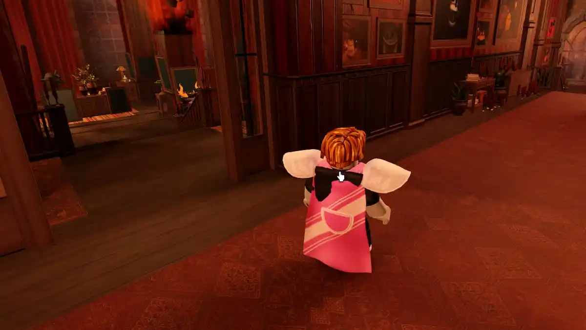 Player standing in the Hall of Villains