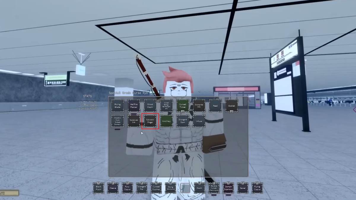 Sukuna Finger in Roblox Sorcery