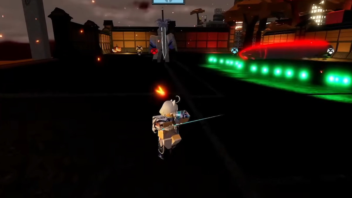 Player fighting a boss in Type Soul