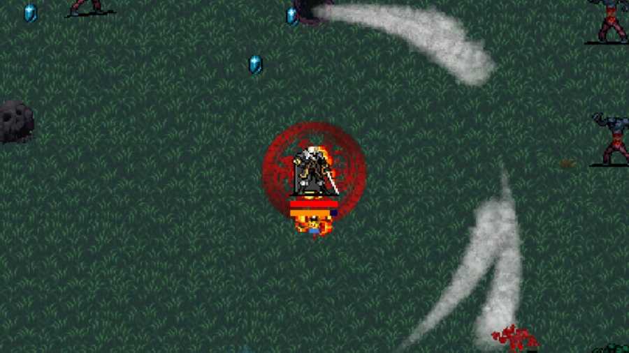 Alucard in Vampire Survivor: Ode to Castlevania.