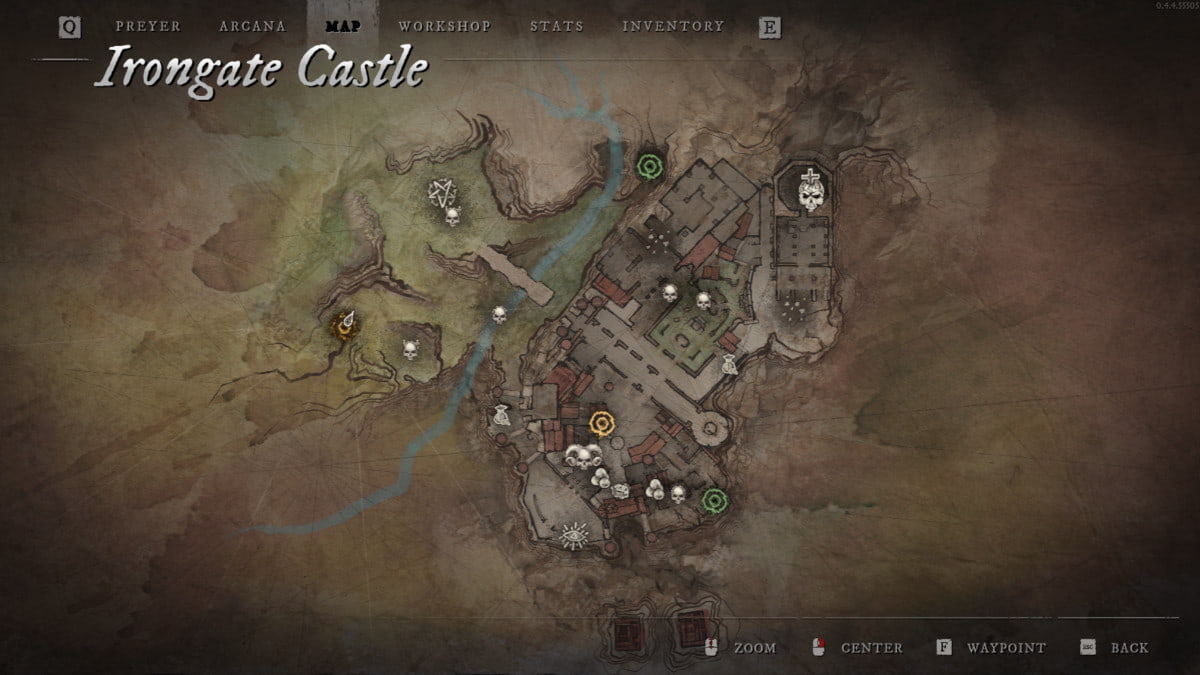 Irongate Castle map in Witchfire.