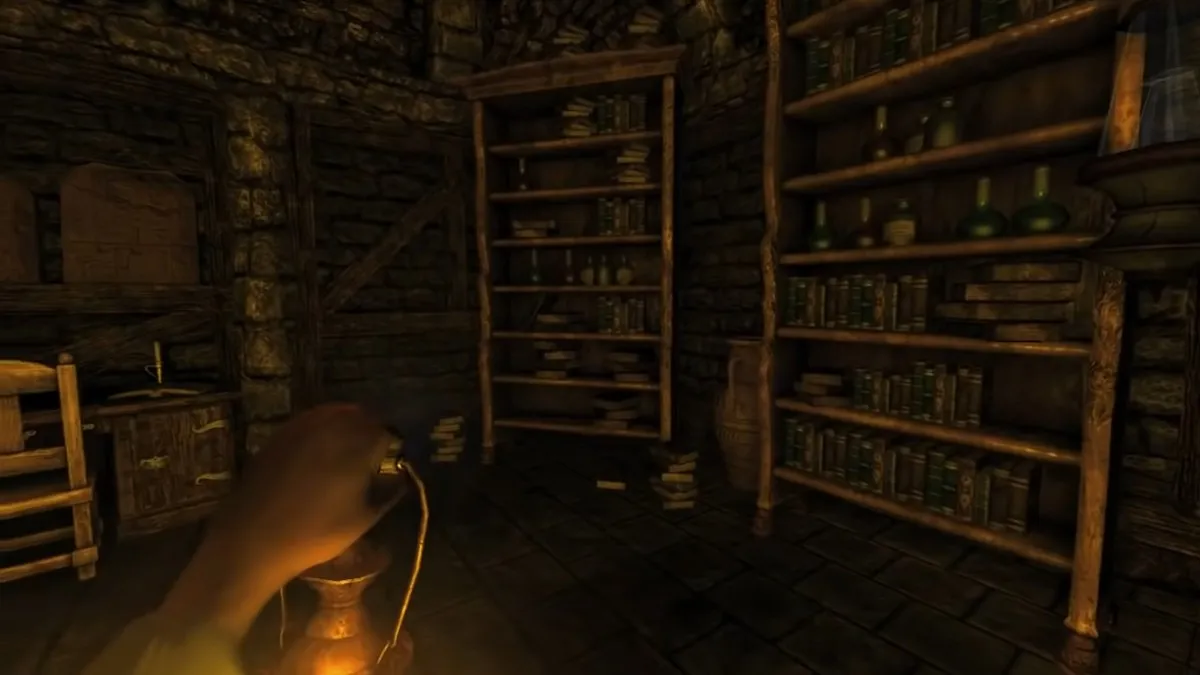 Finding the study in Amnesia: The Dark Descent.