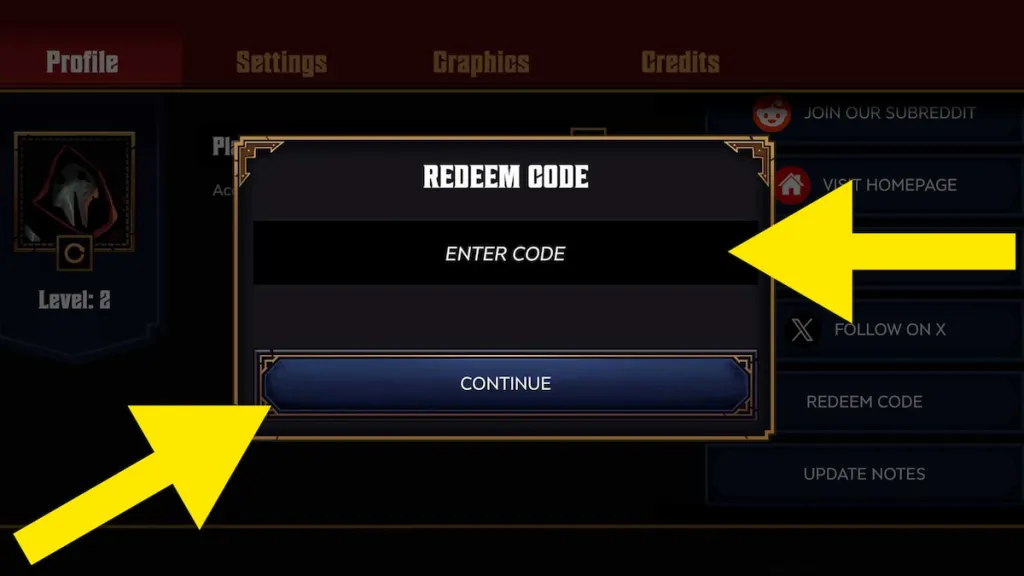 How to redeem codes for Grimguard Tactics