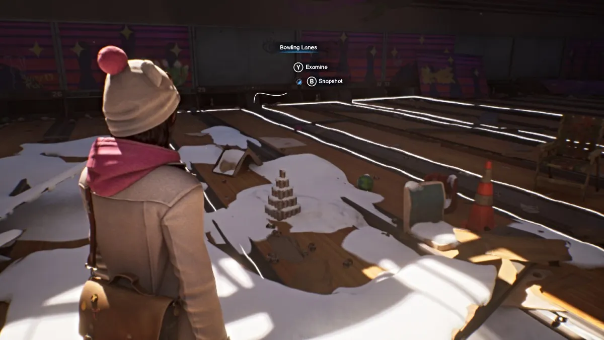 Bowling Lanes Snapshot point in Life is Strange Double Exposure