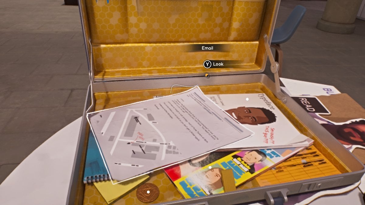 Inside Lucas' briefcase in Life is Strange Double Exposure