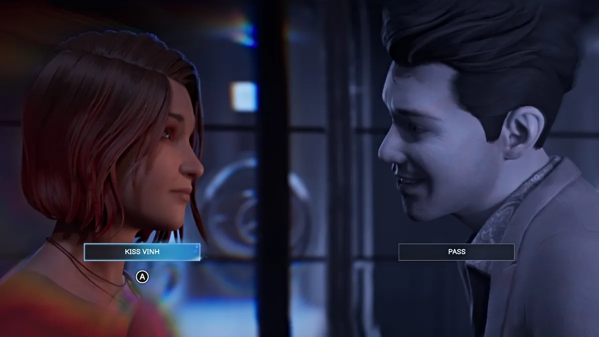 Max and Vinh kiss choice in Life is Strange Double Exposure