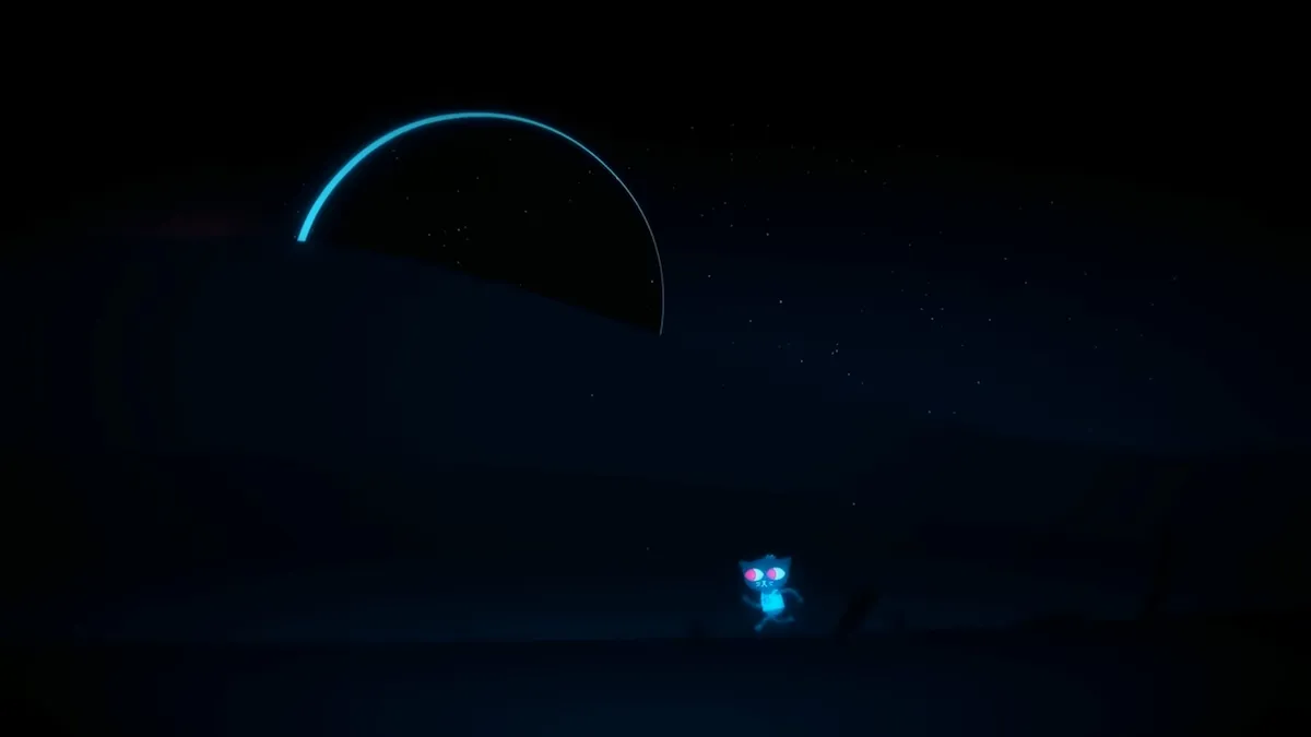 Mae running in the dark in Night in the Woods.