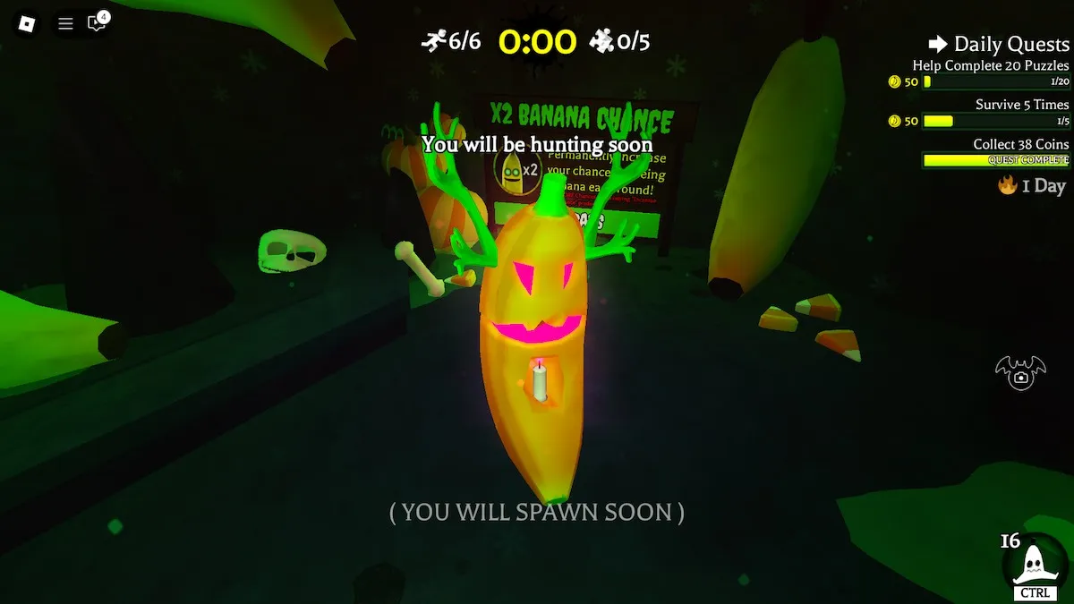 The Ry-Deeri Pumpkin banana skin from Banana Eats on Roblox.