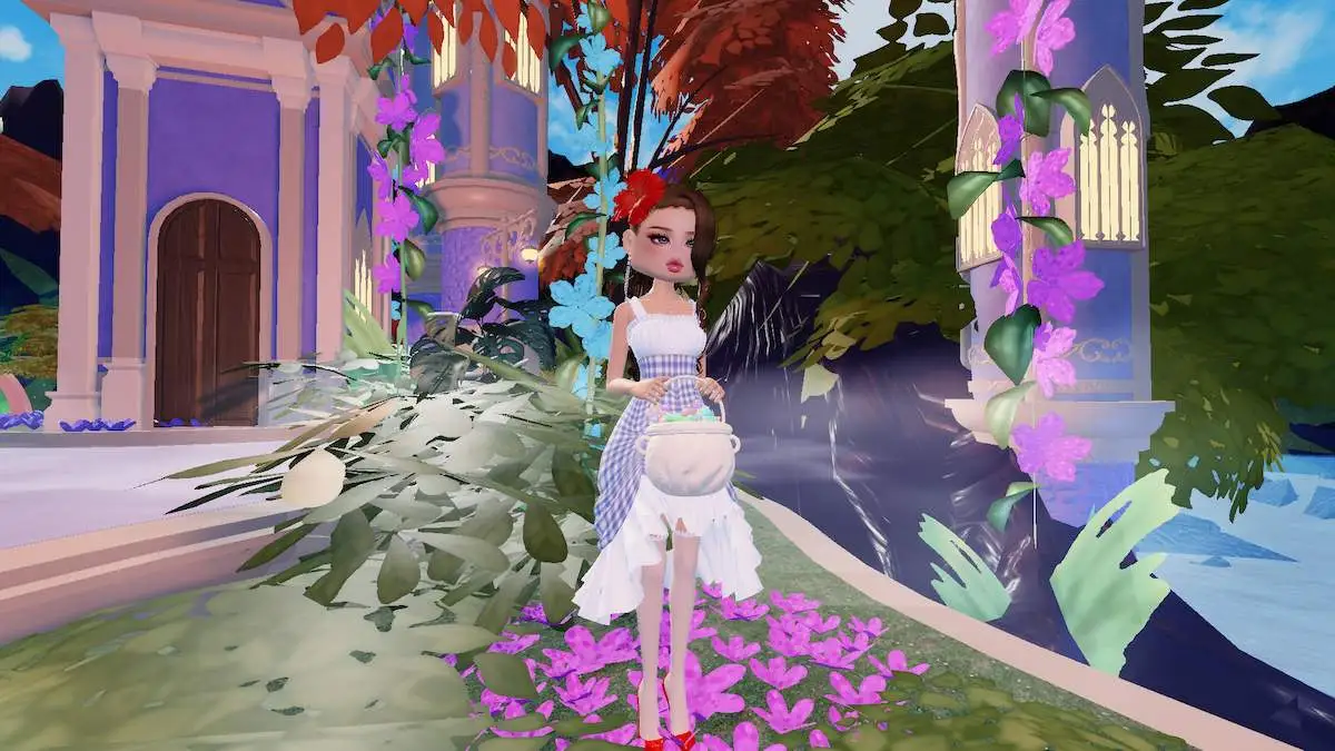 A Dorothy-inspired costume for the Beautiful category in The Haunt 2024 on Roblox.