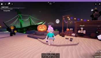 The Halloween event in full swing in Fisch on Roblox.