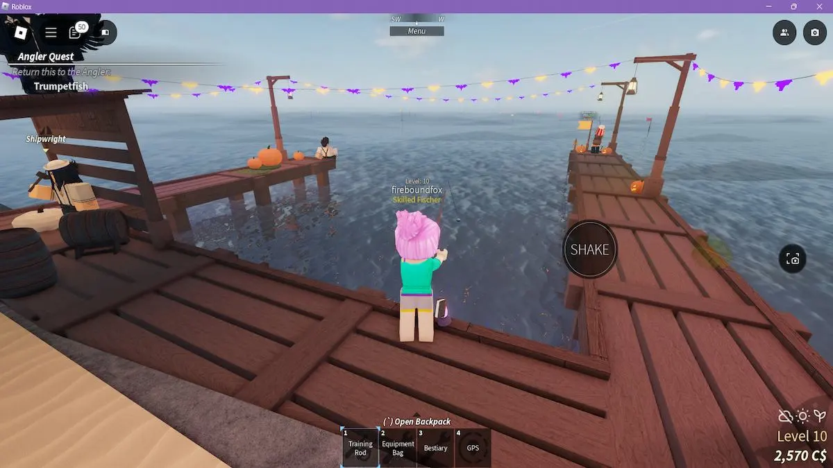 Skilled Fischer title on Fisch in Roblox.