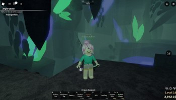 Inside Vertigo in Fisch on Roblox.