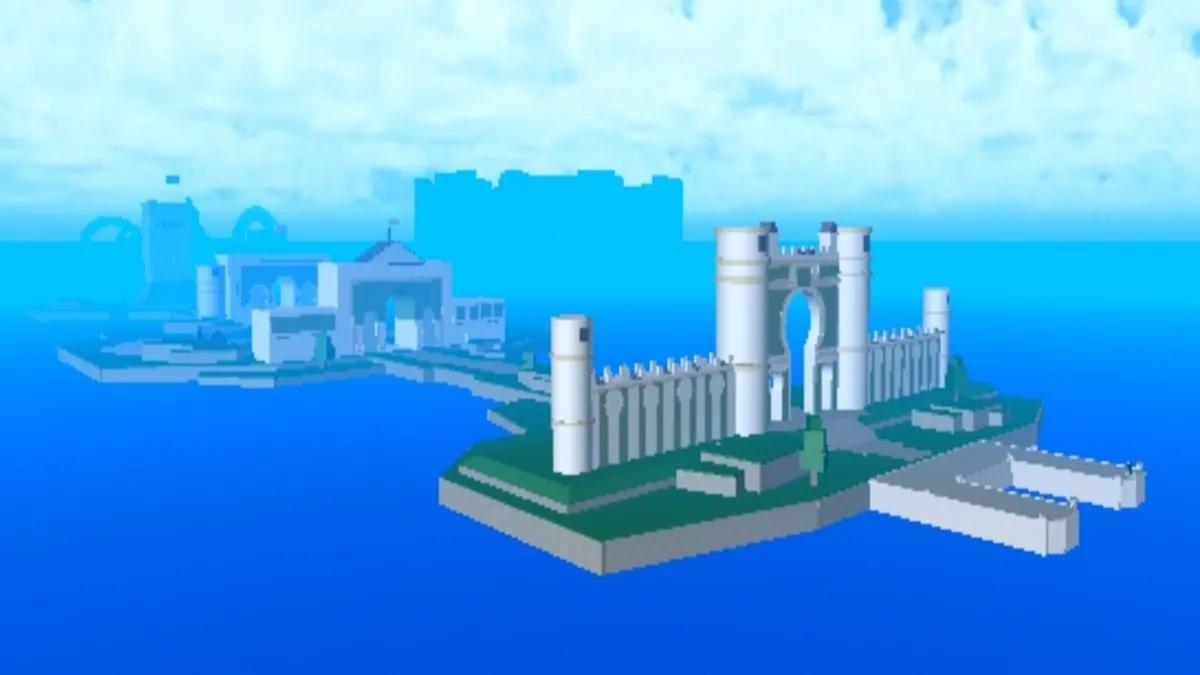 Lobby Island in King Legacy on Roblox.