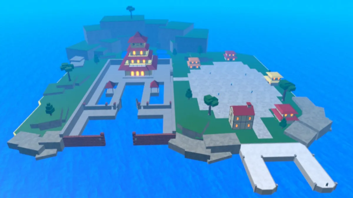 Shark Island in King Legacy on Roblox.