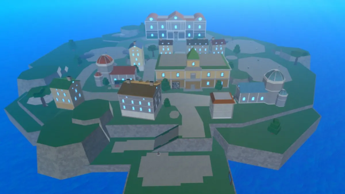 The Starter Island in King Legacy on Roblox.