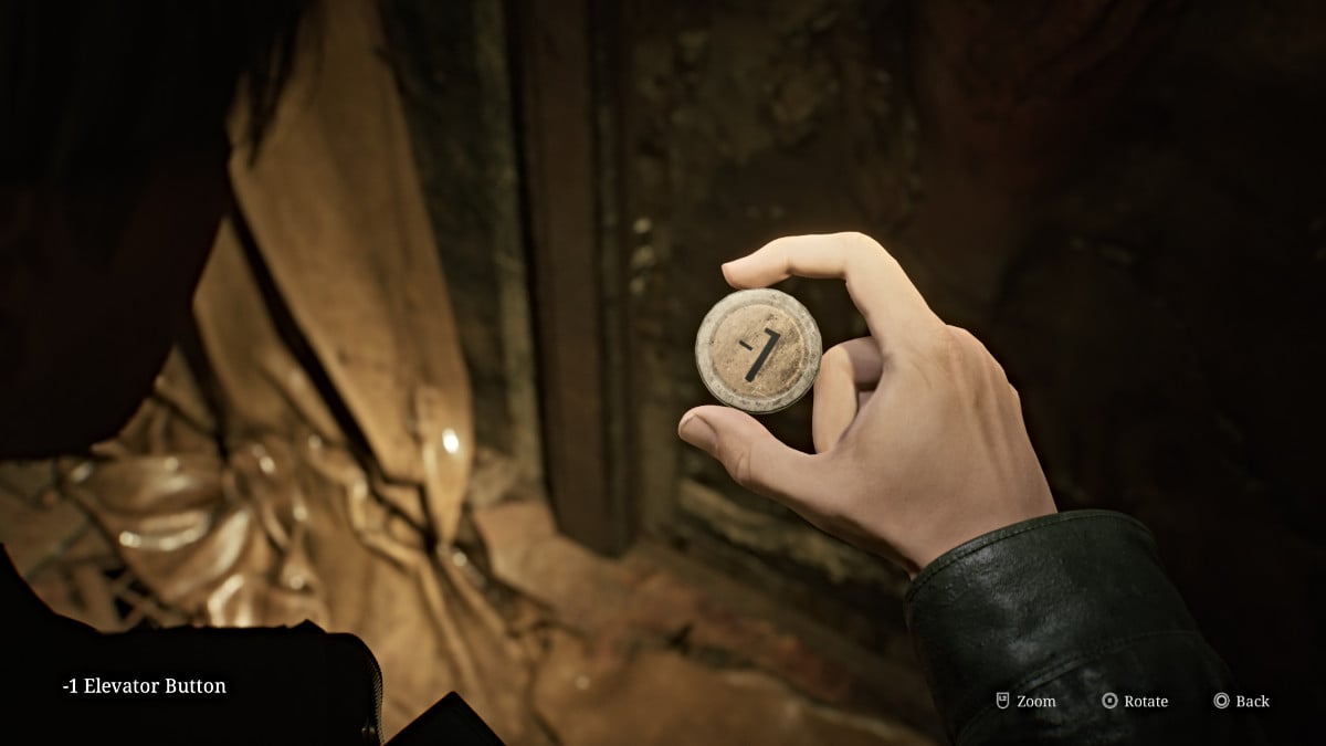 -1 Elevator Button in Silent Hill 2 Remake