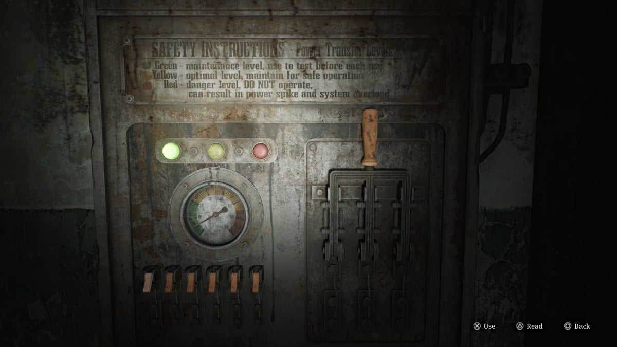 Electric Chair control panel in Silent Hill 2 Remake