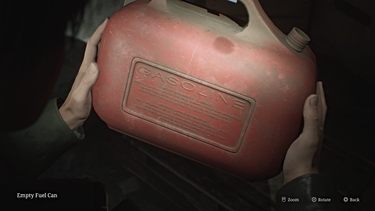 Empty Fuel Can in Silent Hill 2 Remake