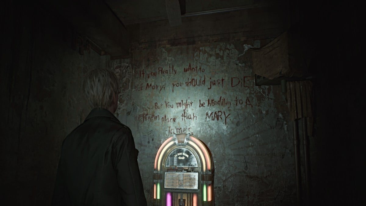 James and the jukebox in Silent Hill 2 Remake