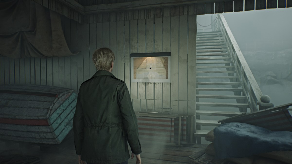 Lakeview Hotel Garden map in Silent Hill 2 Remake