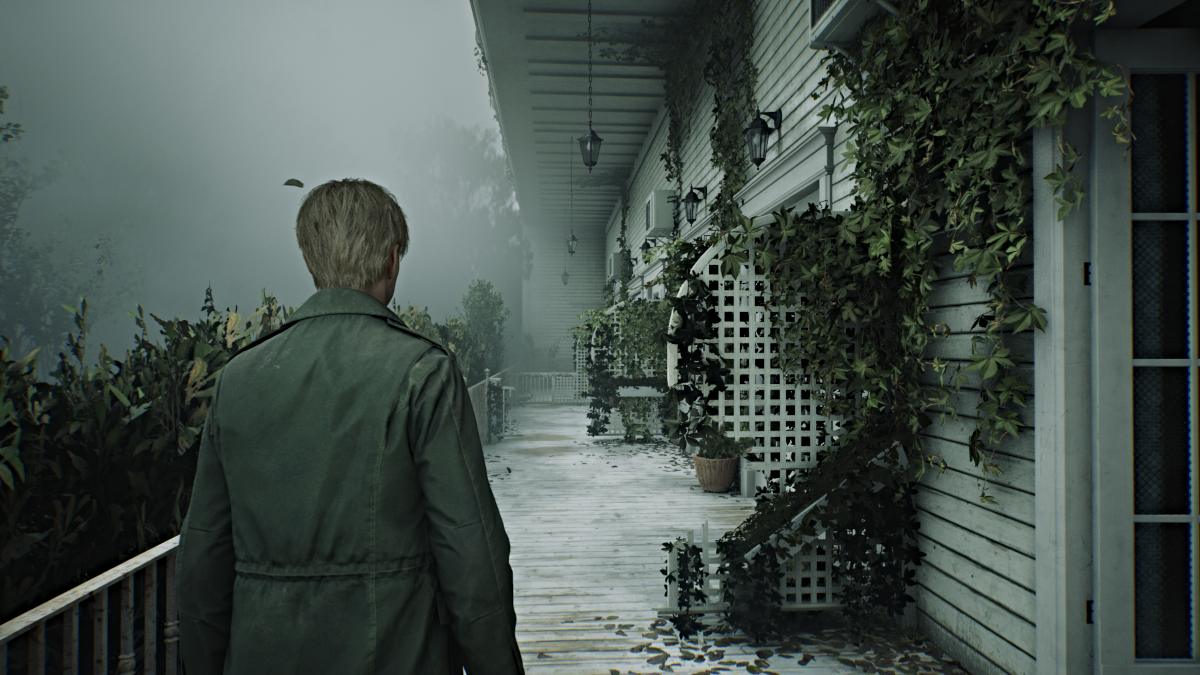 First floor patio of Lakeview Hotel in Silent Hill 2 Remake