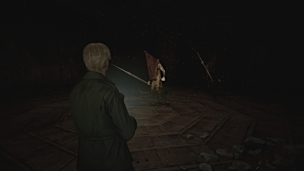 Pyramid Head double boss fight in Silent Hill 2 Remake