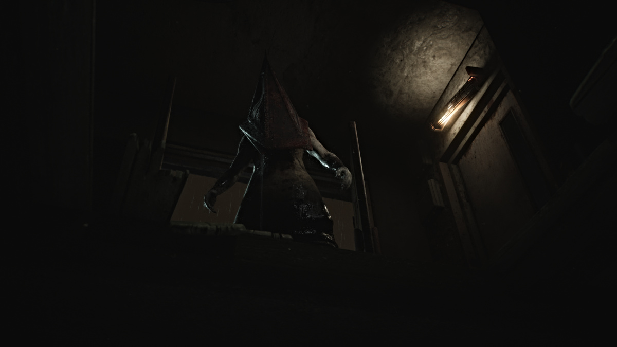 Pyramid Head at Brookhaven Hospital in Silent Hill 2 Remake