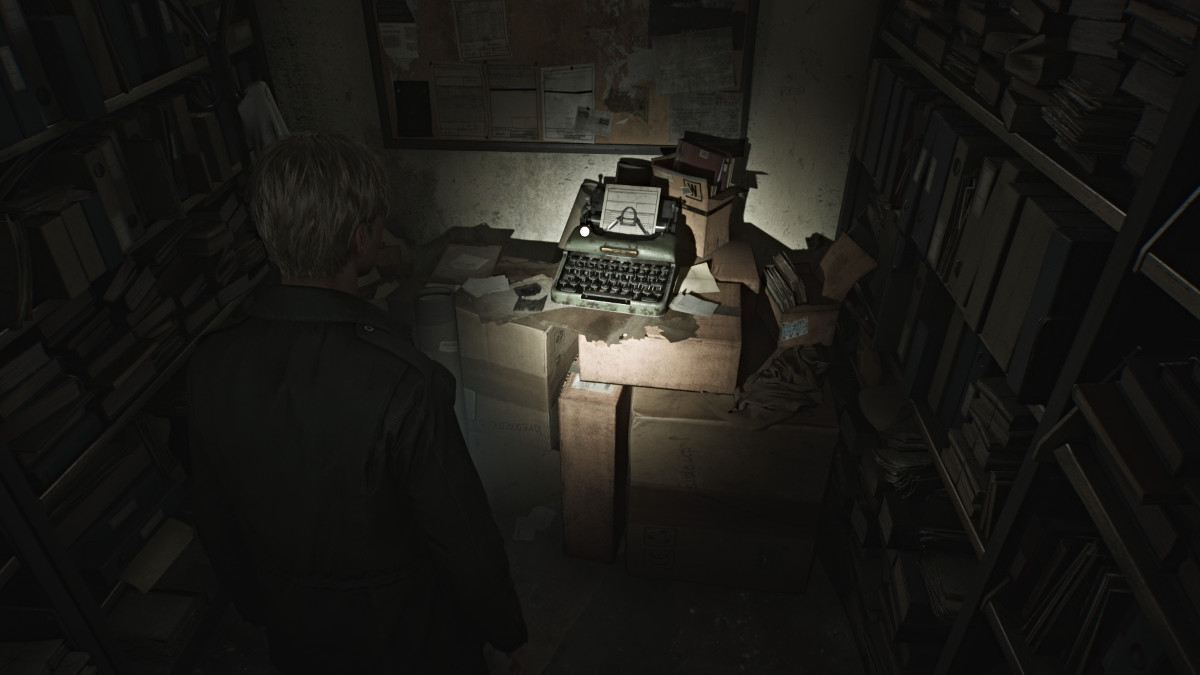 Typewriter glimpse of the past in Silent Hill 2 Remake